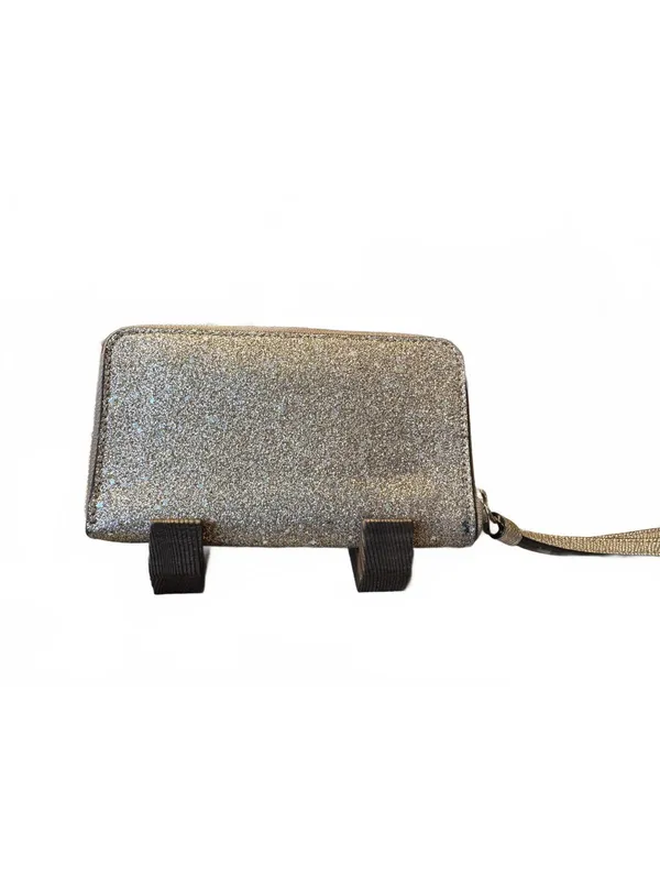 Coach Glitter Zip Wristlet Wallet Clutch with Leather Strap - Image 2