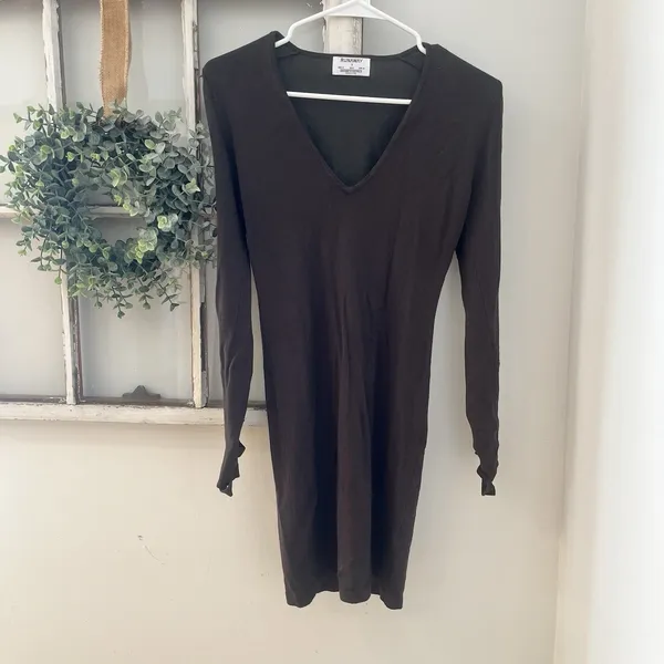 Runaway The Label olive green bodycon mini dress long sleeve cutout details XS/S - Image 2