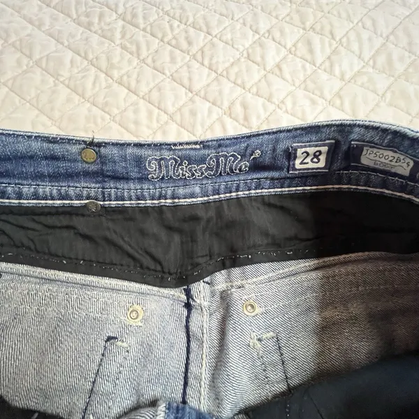 Miss Me Bootcut Bling Western Cowboy Denim Grunge Hip Hop Kendrick Jeans Size 28 - Image 12