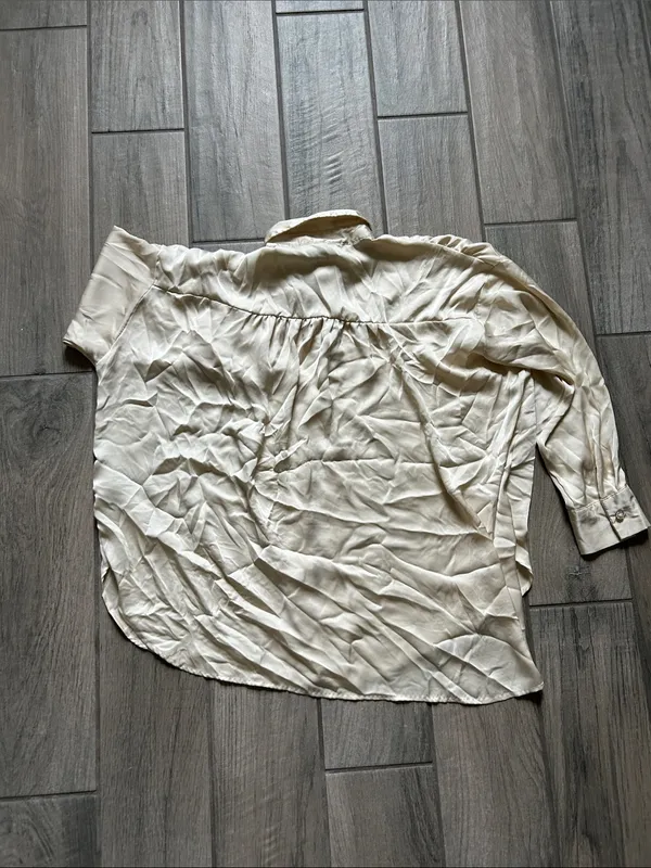 Zara Cream Button-Down Shirt - Image 4