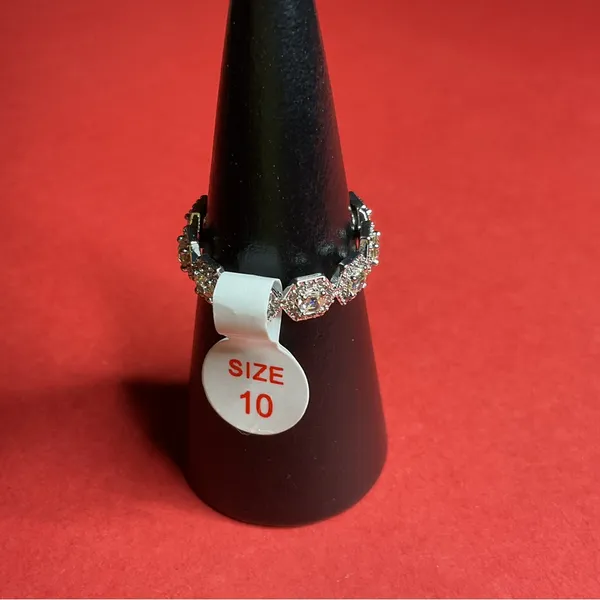 Bomb Party RG44110 “Free The Inner You” Cubic Zirconia on Rhodium Sz 10 Ring NWT - Image 3