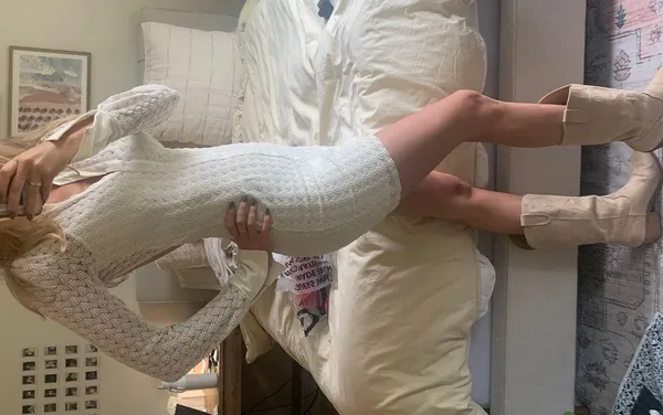 ASOS Cream Crochet Mini Dress - Image 4