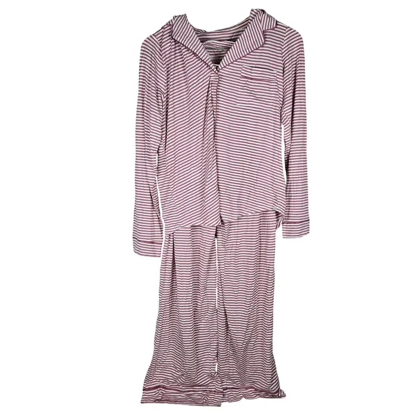 Gap Body Forever Favorite Pajama Set Rose Stripe Modal Spandex Medium NEW - Image 2