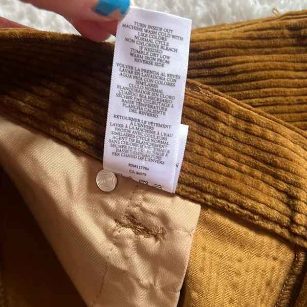 Rails Getty‎ High-Rise Corduroy Pants Ground Cinnamon Brown Size 31 NWT - Image 10