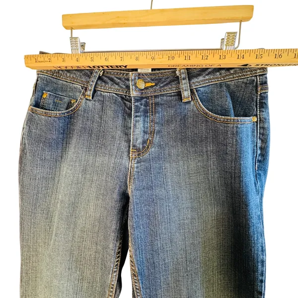 Cabi Slim Jean 622 Womens Size 8 Medium Wash Straight Leg‎ Denim Blue Jeans - Image 5