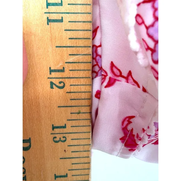Roller‎ Rabbit Target Ruffle Floral Shorts Women L Pink Drawstring Boho Beach - Image 14