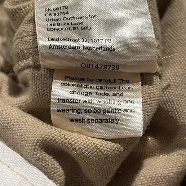 Urban Outfitters Pants Cargo Y2K Utility 90s Streetwear Elastic Waist Tan 24 - Image 4
