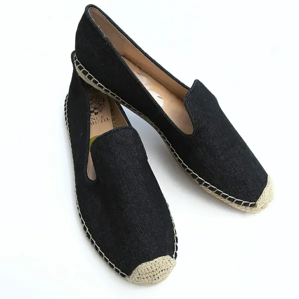 Vince Camuto denim espadrille slip on flats o women’s Size 8B - Image 2
