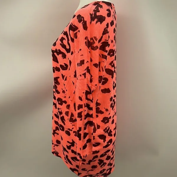 Silvergate animal print hi lo top Orange Size L - Image 3