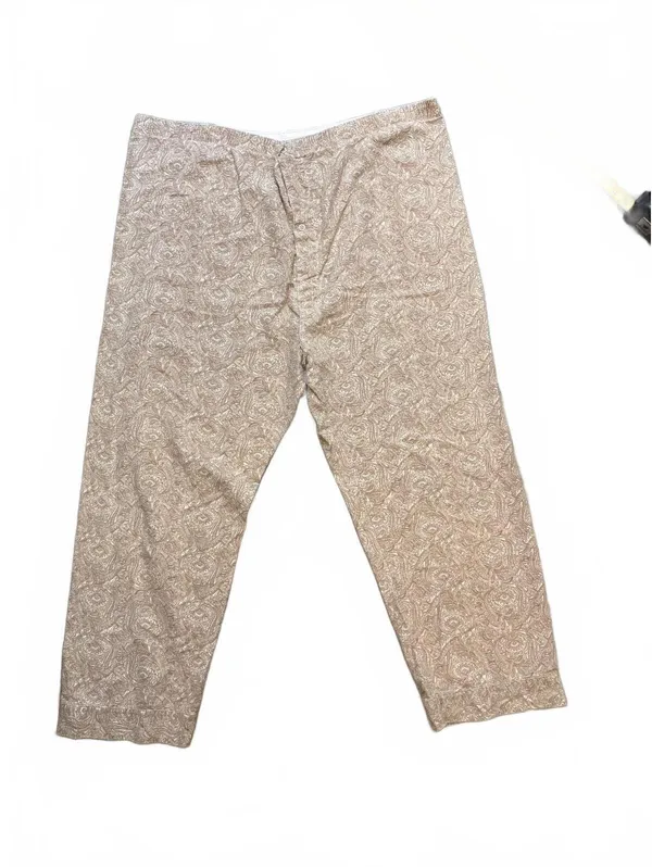 Vintage 90s Chelsea 100% Cotton Paisley Pajama Set Large Cotton Made Singapore - Image 7