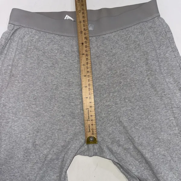 SKIMS Stretchy Cotton Light Heather Grey Straight Lounge Pajama Pants Size Small - Image 8