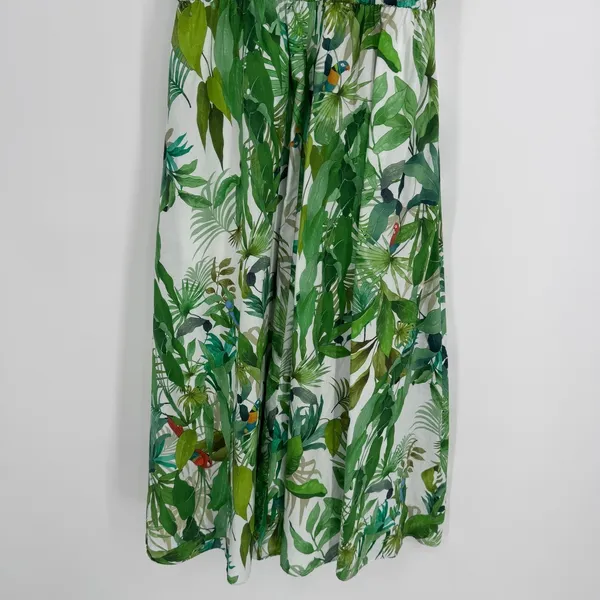Antonio Melani Tropical Print Midi Dress Size‎ 2 Green Botanical Resort Chic - Image 8