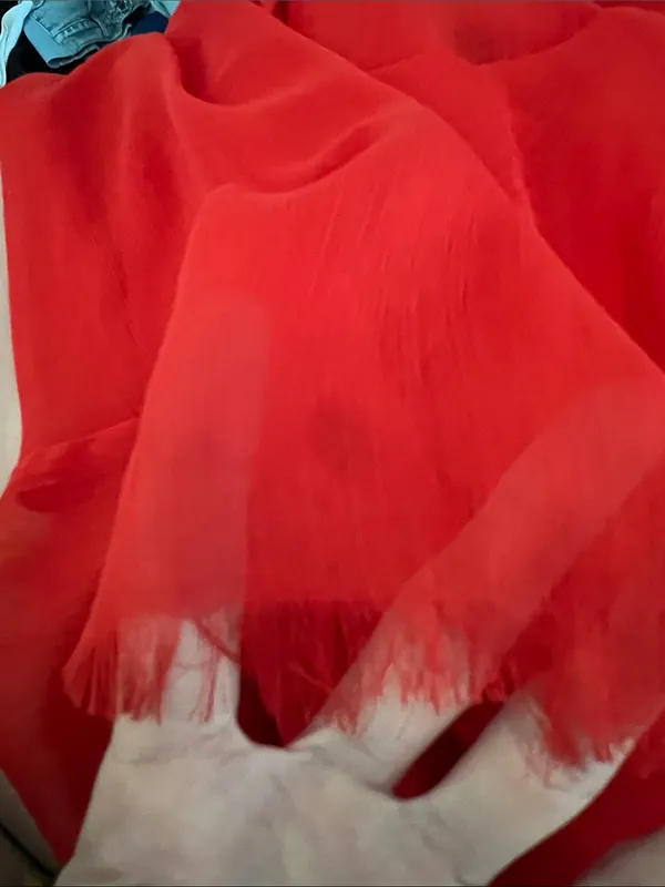 Alice + Olivia Laverne Asymmetrical Ruffle Maxi Dress Red size 2 - Image 9