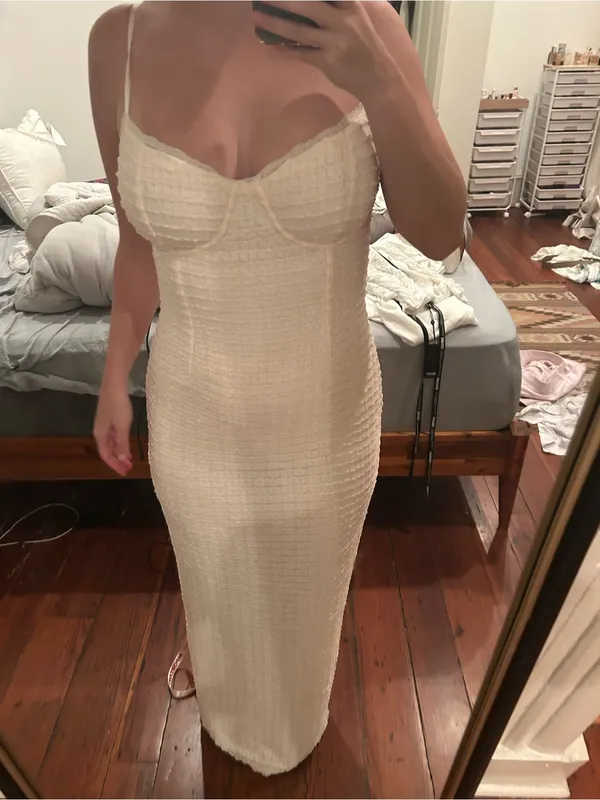 House of CB cream maxi dress - Image 5