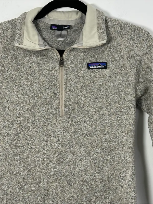 Patagonia Better Sweater 1/4 Zip Pullover Women’s Small Gray Fleece Jacket - Image 3