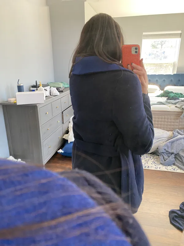 The Limited Two tone blue Wrap Dress Jacket - Image 3
