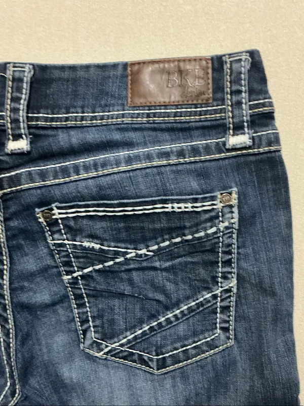 BKE Indigo Boot Cut Jeans with White Topstitching - Image 3