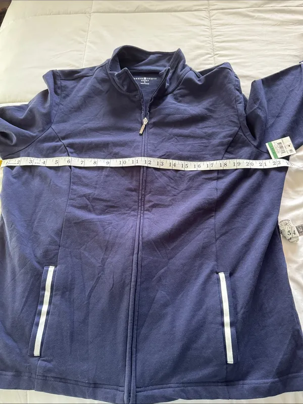 NWT Karen Scott sport French Terry jacket size L - Image 5