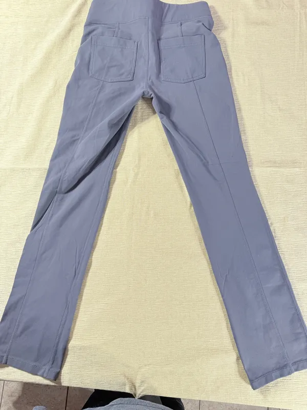 Athleta Womens Pants Small Gray Stretch Supplex Lycra Pull On Yoga Travel - Image 10