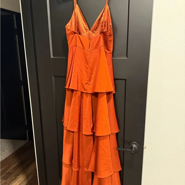 Lulu's Terracotta High Low Dress - Image 4