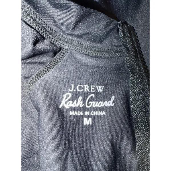 J. Crew Women's Long Sleeve Black Rags Guard SPF 50 Sz M NWT - Image 4