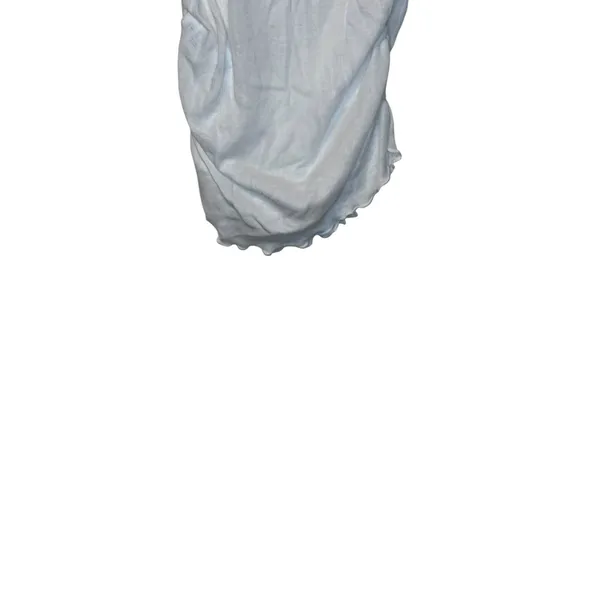 Zara Women's Top‎ Ruched Tube Strapless Stretch Cotton White Sz. Small NWT - Image 5