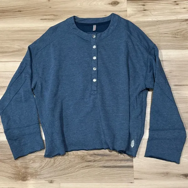 Free People Movement Play On Half Snap Pullover Sweatshirt Women’s XS - Image 2