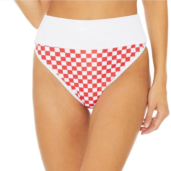 Beach Riot Emmy Checkered Bikini Bottom - Image 4