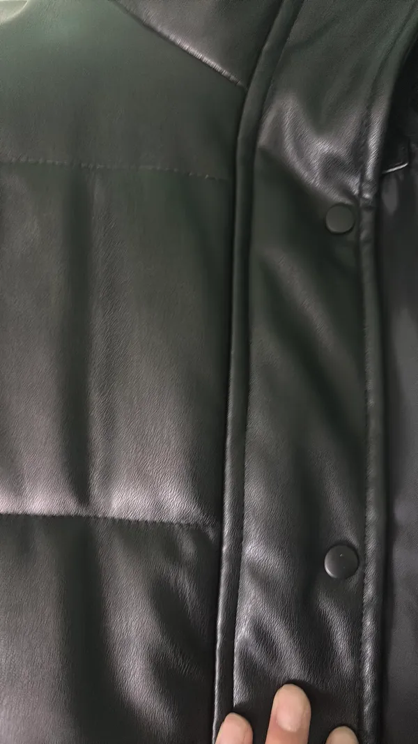 Leather jacket Black Size M - Image 3