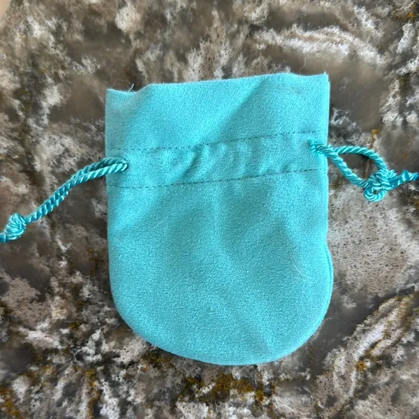 Tiffany & Co. Blue Drawstring Pouch - Image 2