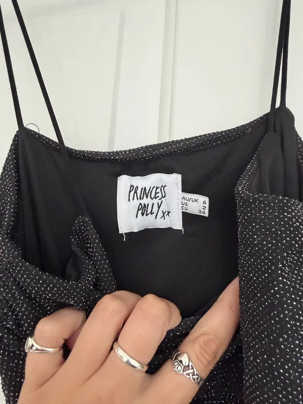 Princess Polly Dress Black Mini - Image 3