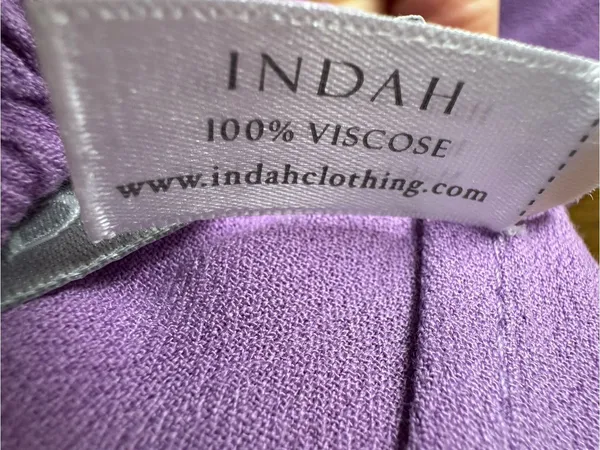 Indah River Triangle Sleeveless Long Maxi Dress Violet Purple Small Beachy Boho - Image 9
