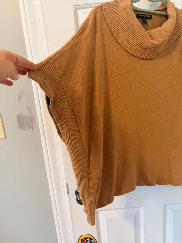 Banana Republic Poncho Cowl Neck Sweater - Image 2