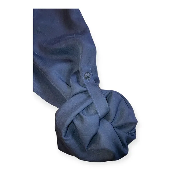 Madewell Womens Navy Blue Utility Tie-Waist Maxi Shirtdress - Image 7