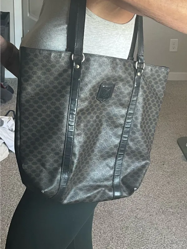 Celine Vintage Macadam Tote - Image 10