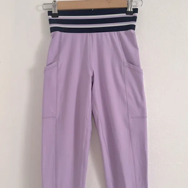 Aerie Purple Lilac striped waistband EUC - Image 3
