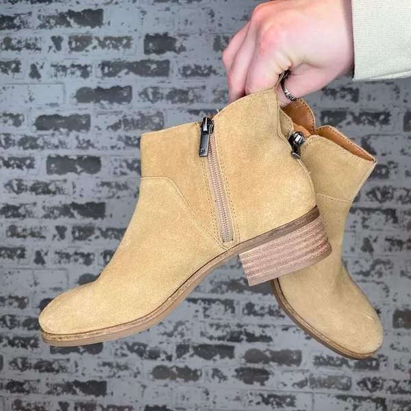 Lucky brand | women leather suede booties - Image 5