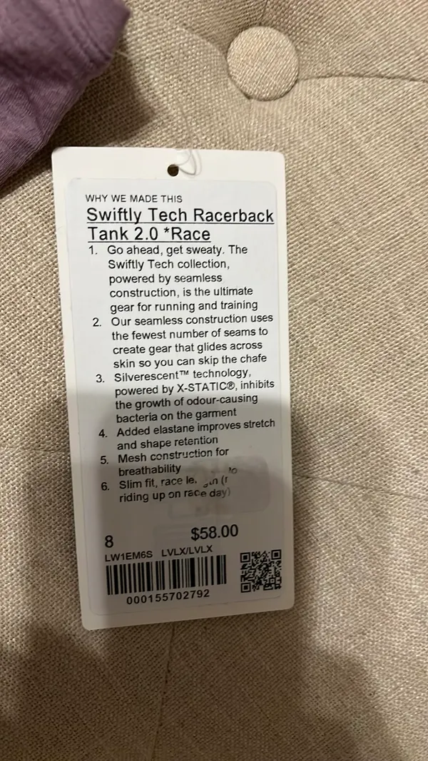 Lululemon Swiftly Tech Racerback 2.0 Race - Image 4