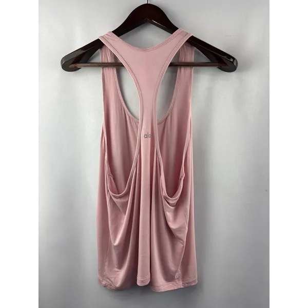Women’s Alo Millennial Pink Racerback All Day Tank Size L - Image 3