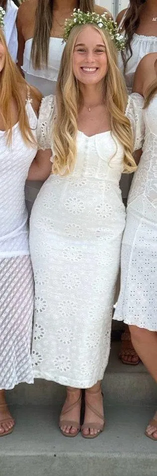 Lulus White Midi Dress - Image 5