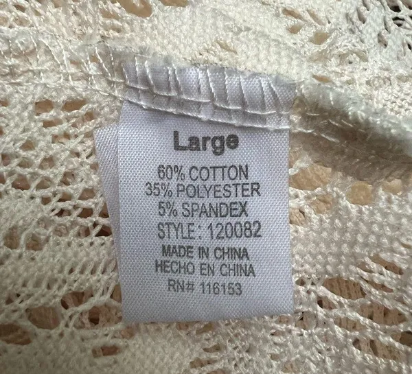 POOF Aztec Embroidered Fringe Needlework Vest Size Large - Image 6