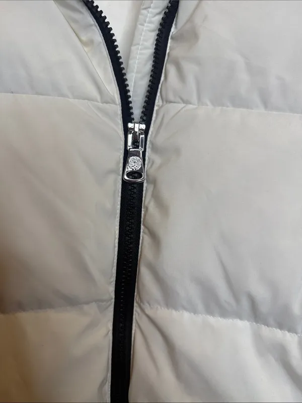 NWOT Two by Vince Camuto White Hooded Puffer winter Jacket sz Medium - Image 7