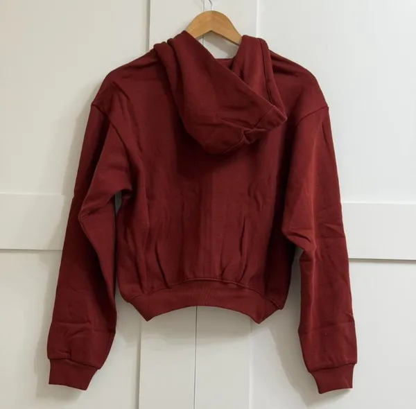 SKIMS Cotton Fleece Zip-Up Hoodie XS - Image 3