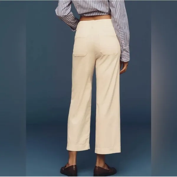 Maeve by Anthropologie Women's 27 The Colette Cropped Wide Leg‎ Corduroy Pants - Image 2