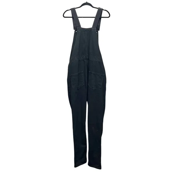 ASOS Womens Black Denim Overalls Small 100% Cotton Farm Country Rodeo Cowgirl - Image 7