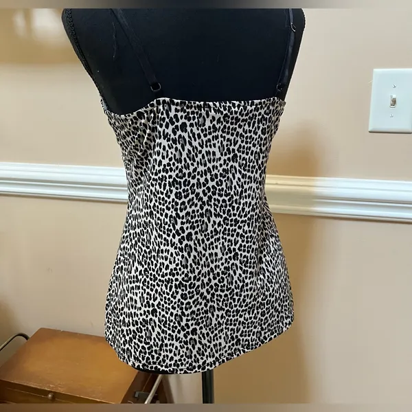 White House Black Market Animal Print Lace Camisole - Image 2