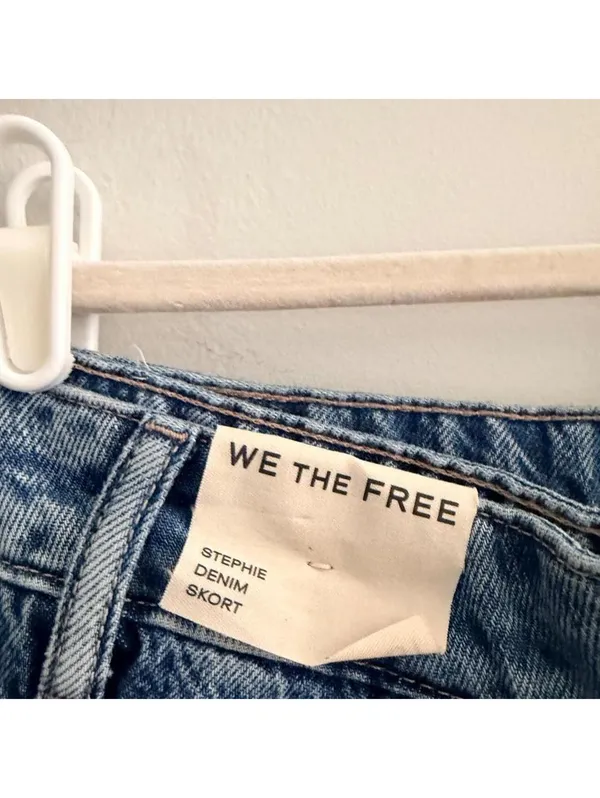 We The Free Stephie Denim Skort in Bella Blue - Image 7