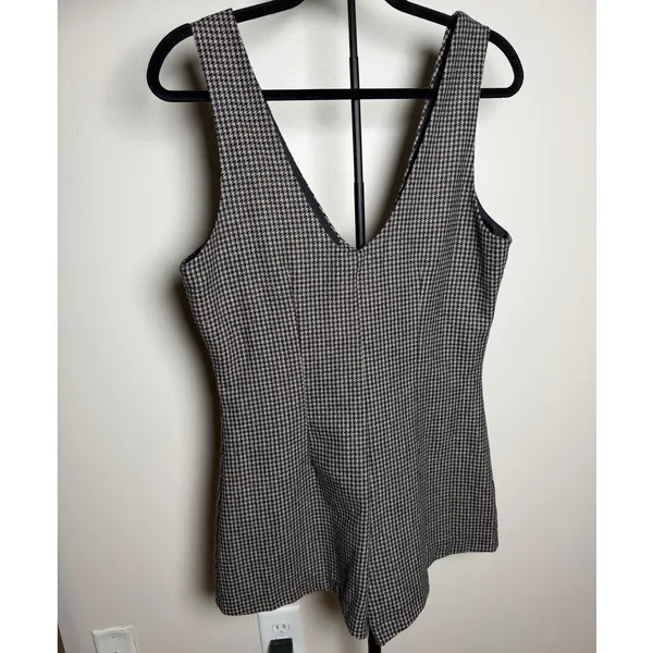 Sadie and Sage Houndsooth Shortalls Size Small NWT - Image 2