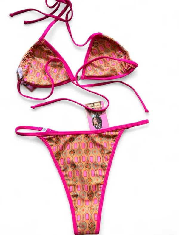 Strawberry milk mob bikini set in Mai Tai Multiple Size M - Image 4
