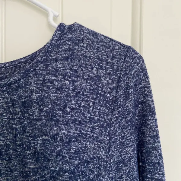 NWOT | Old Navy women’s blue soft‎ knit long sleeve dress — small - Image 2